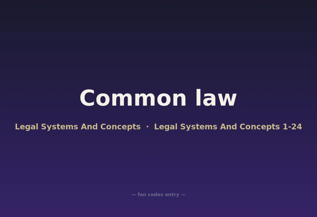 Common law