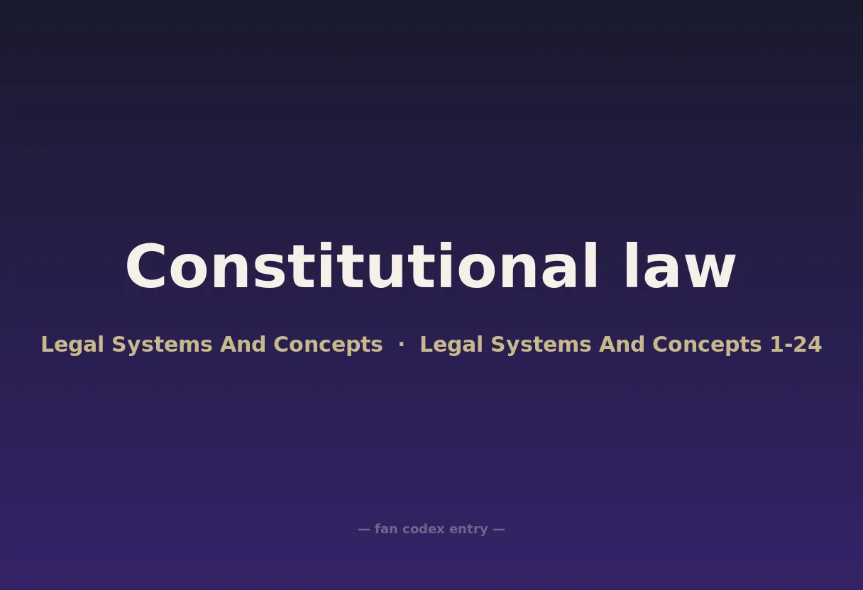 Constitutional law