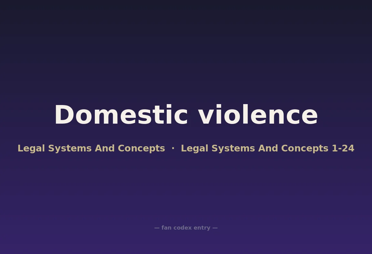 Domestic violence