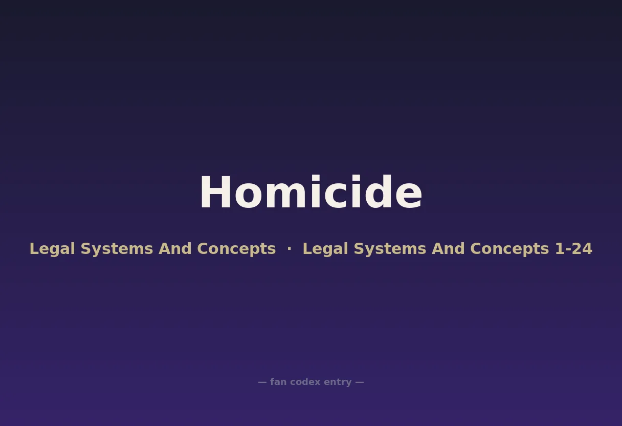Homicide