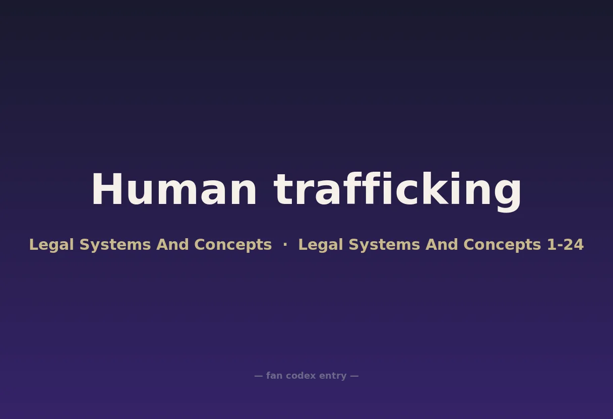 Human trafficking