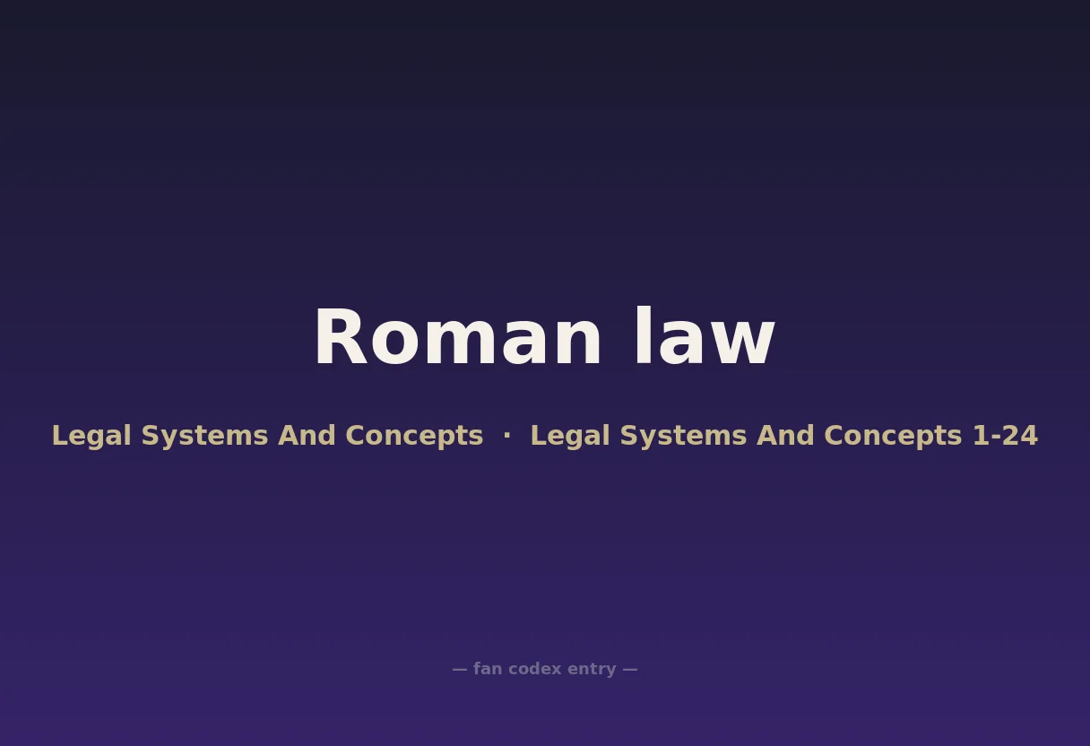 Roman law