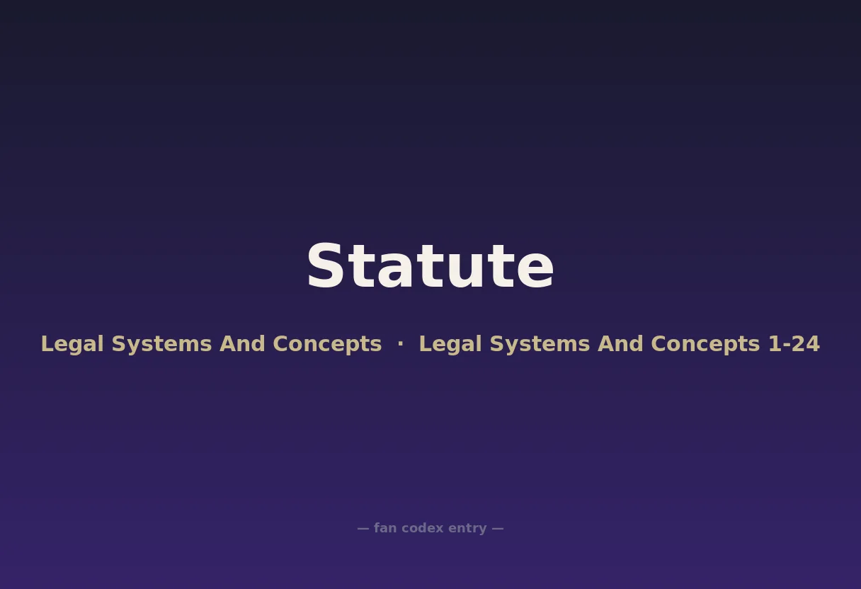 Statute